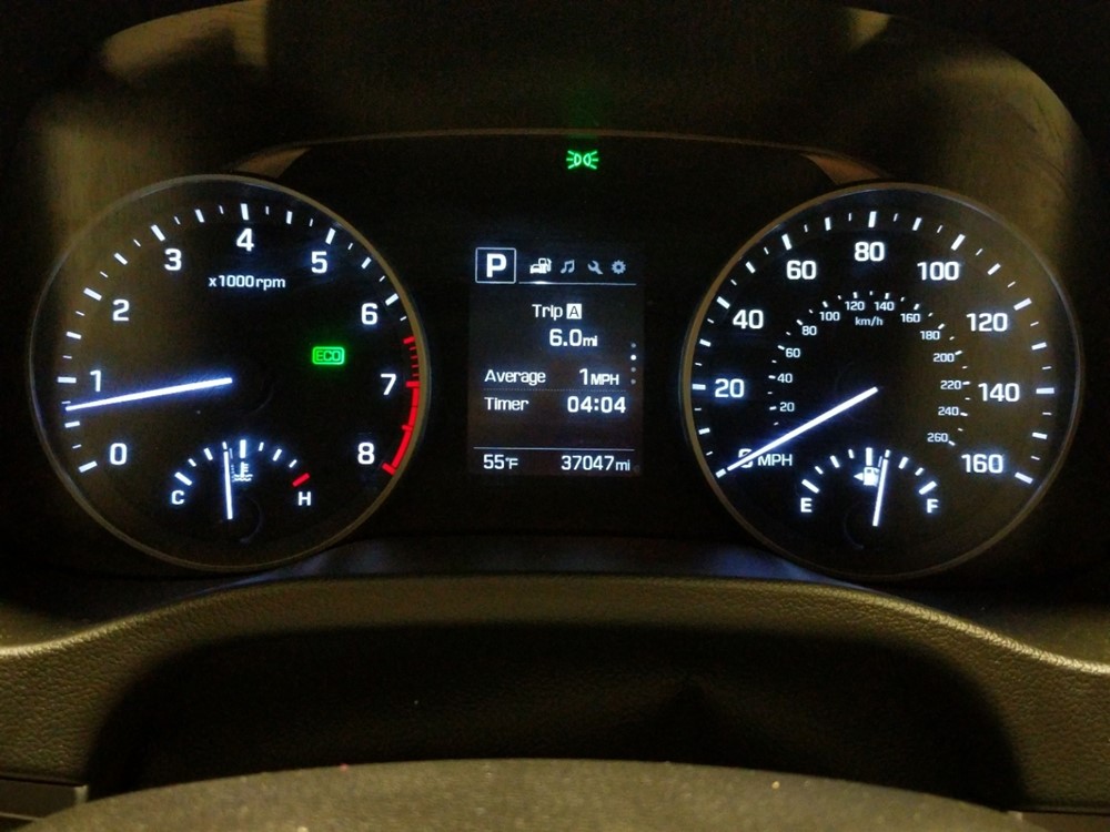 2018 Hyundai Elantra - Odometer Close Up