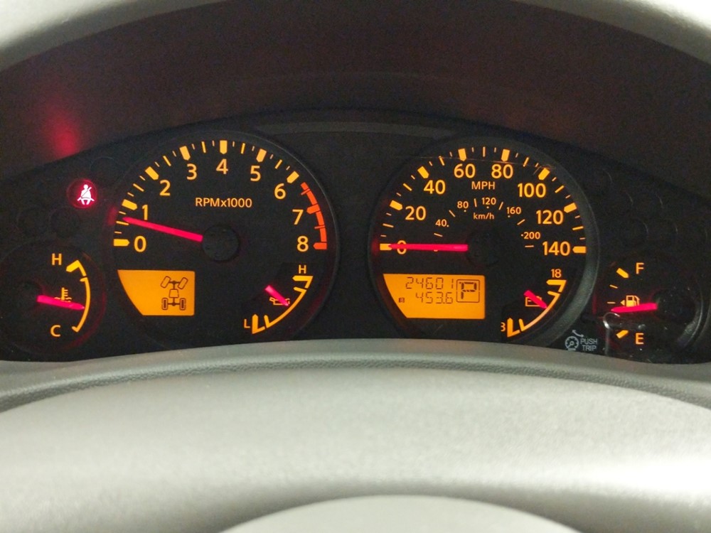 2017 Nissan Frontier - Odometer Close Up
