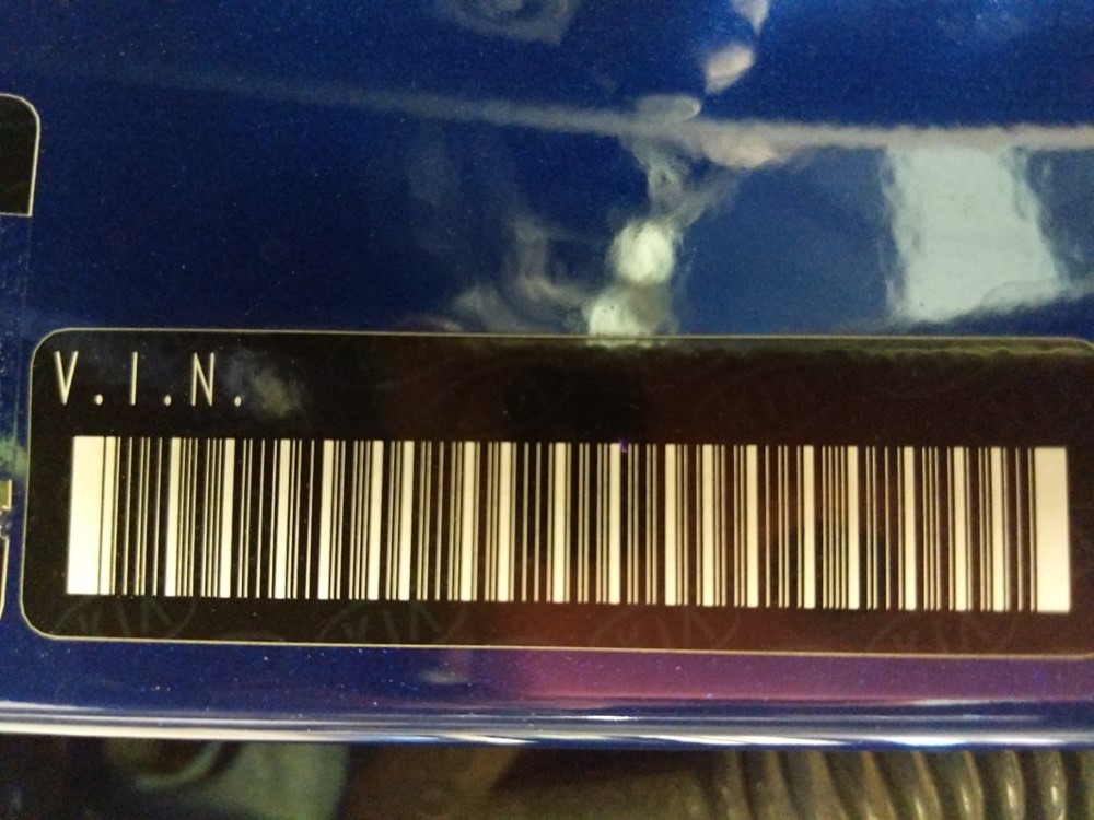 2017 Kia Forte - VIN Plate