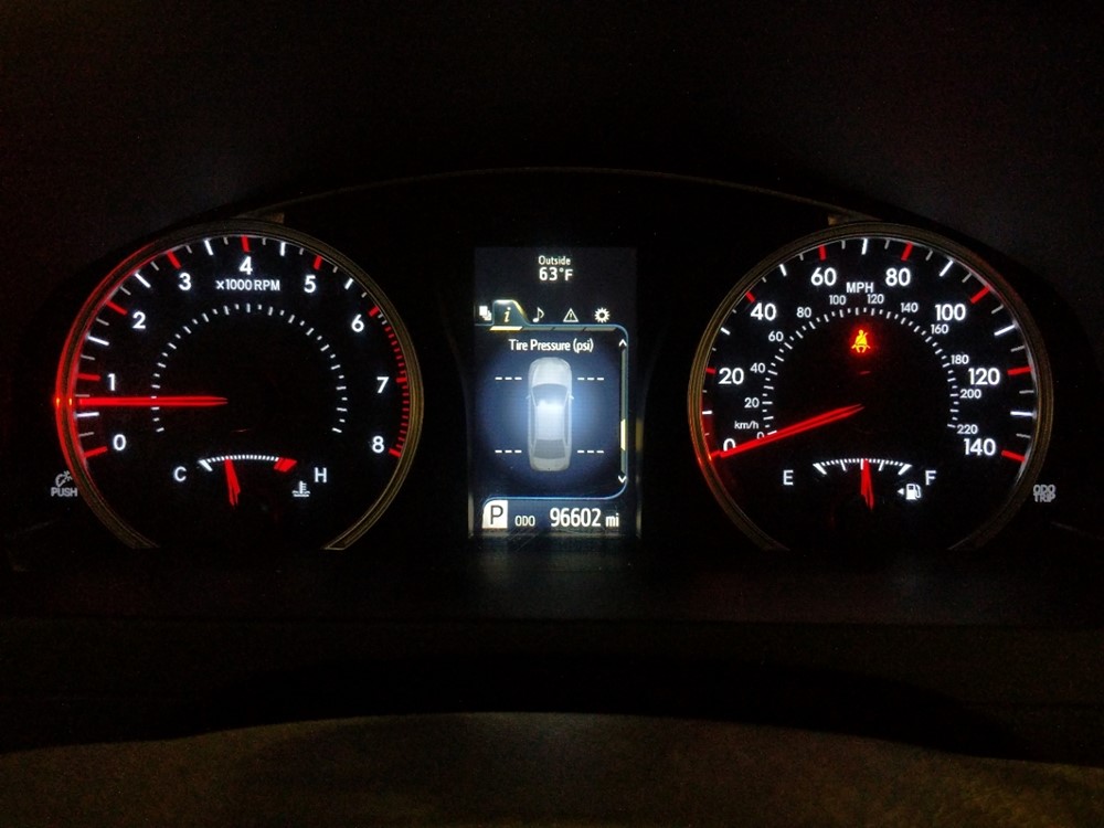 2015 Toyota Camry - Odometer Close Up