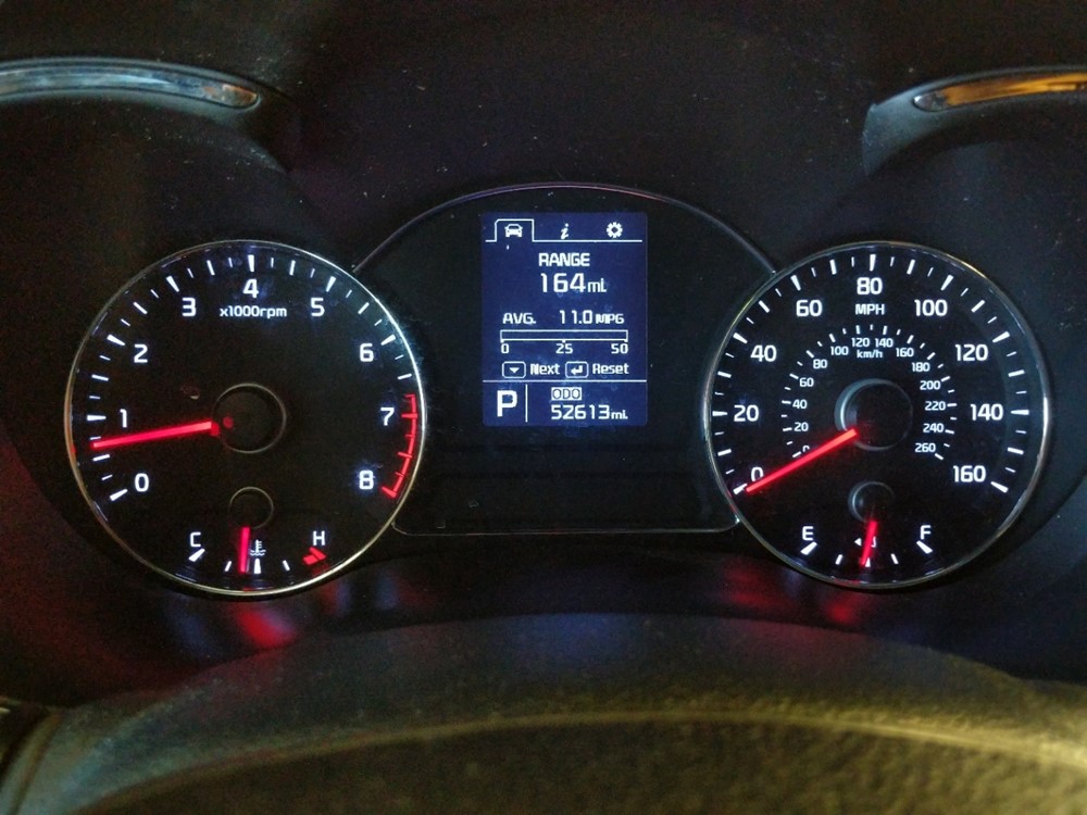2015 Kia Forte - Odometer Close Up