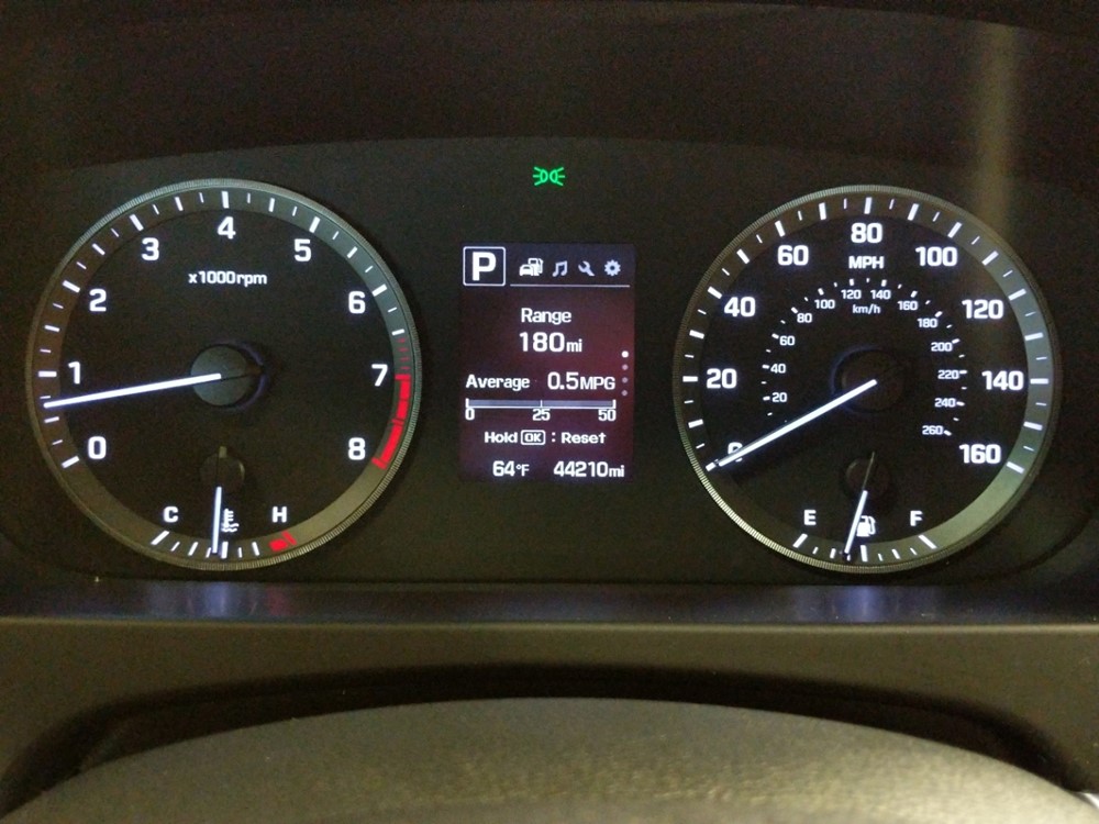2015 Hyundai Sonata - Odometer Close Up