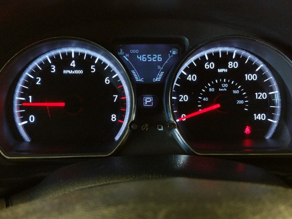 2017 Nissan Versa - Odometer Close Up