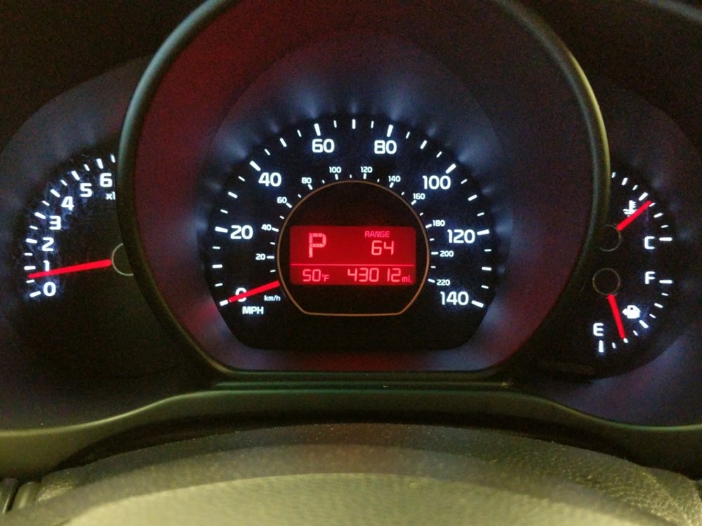 2017 Kia Soul - Odometer Close Up