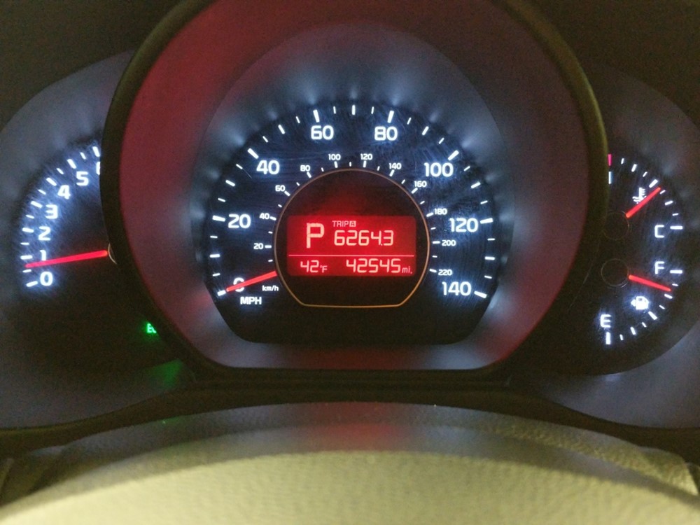 2017 Kia Soul - Odometer Close Up