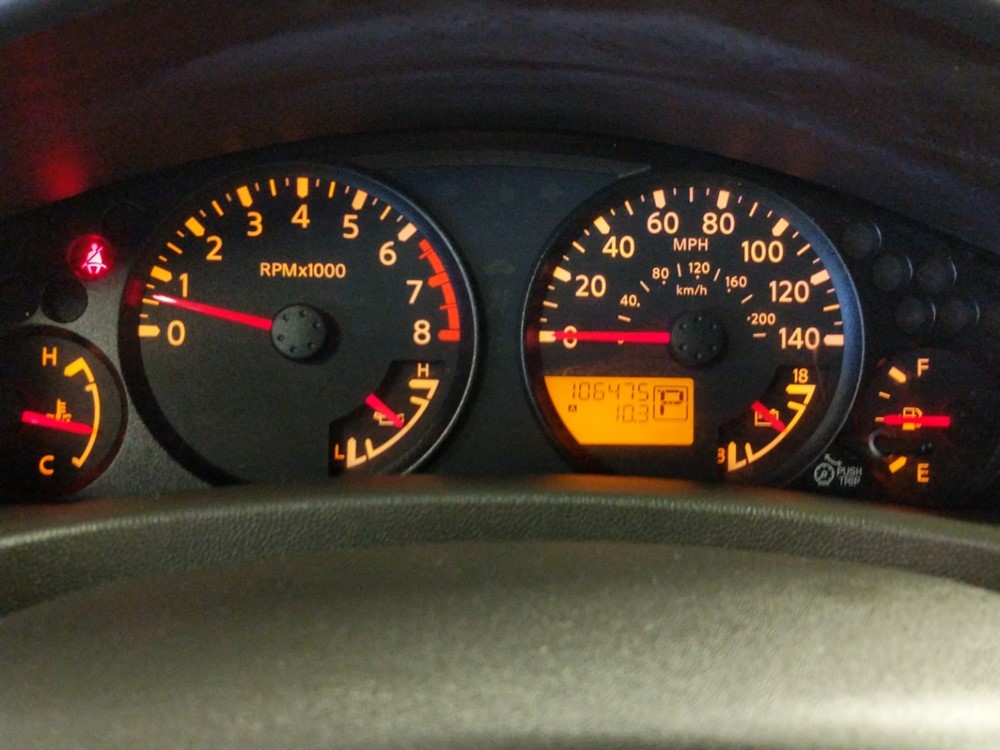 2012 Nissan Frontier - Odometer Close Up
