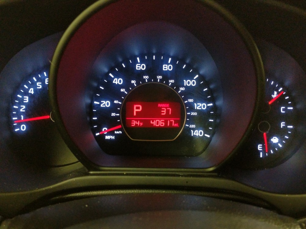 2018 Kia Soul - Odometer Close Up