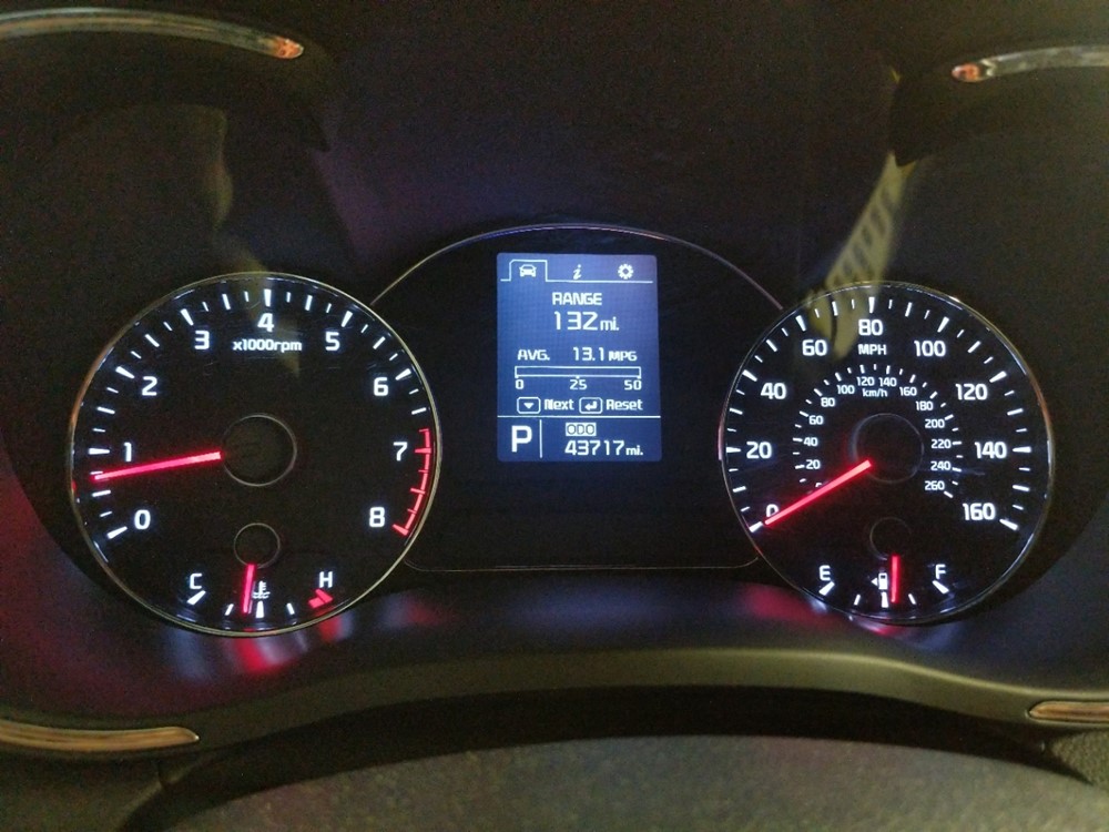 2016 Kia Forte - Odometer Close Up