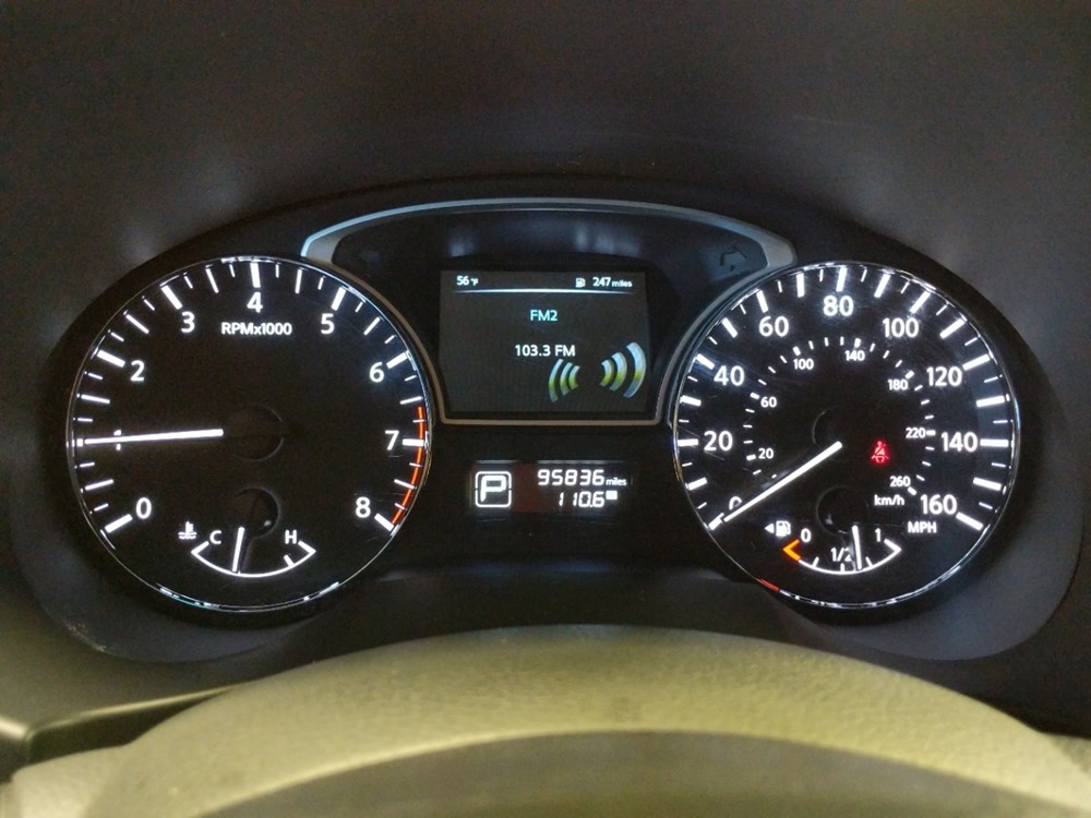 2015 Nissan Altima - Odometer Close Up