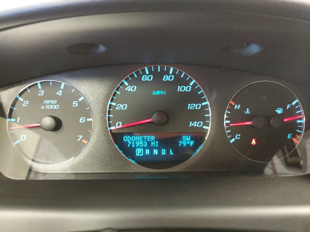 2016 Chevrolet Impala - Odometer Close Up