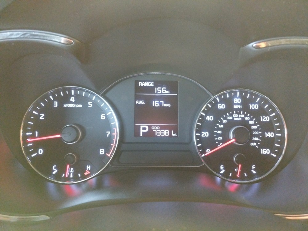 2015 Kia Forte - Odometer Close Up