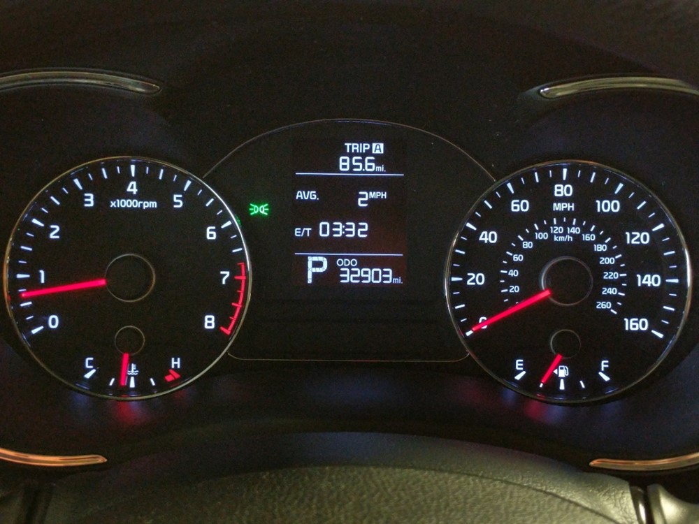 2016 Kia Forte - Odometer Close Up