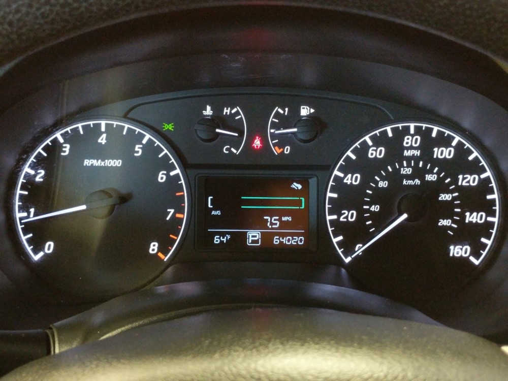 2015 Nissan Sentra - Odometer Close Up