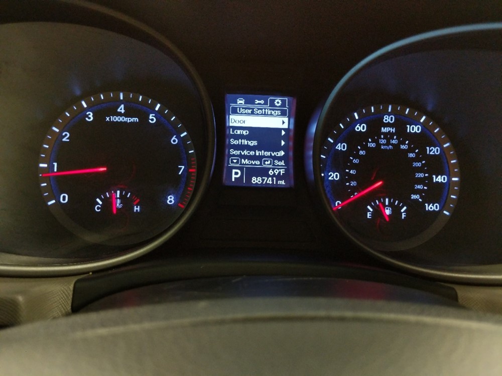 2013 Hyundai Santa Fe - Odometer Close Up
