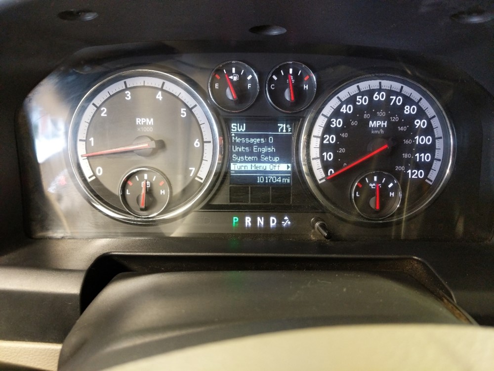 2011 Dodge Ram 1500 - Odometer Close Up