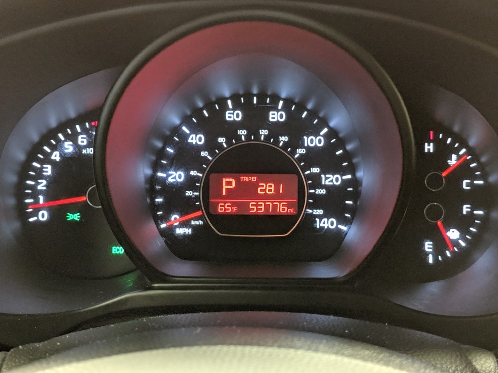 2016 Kia Soul - Odometer Close Up