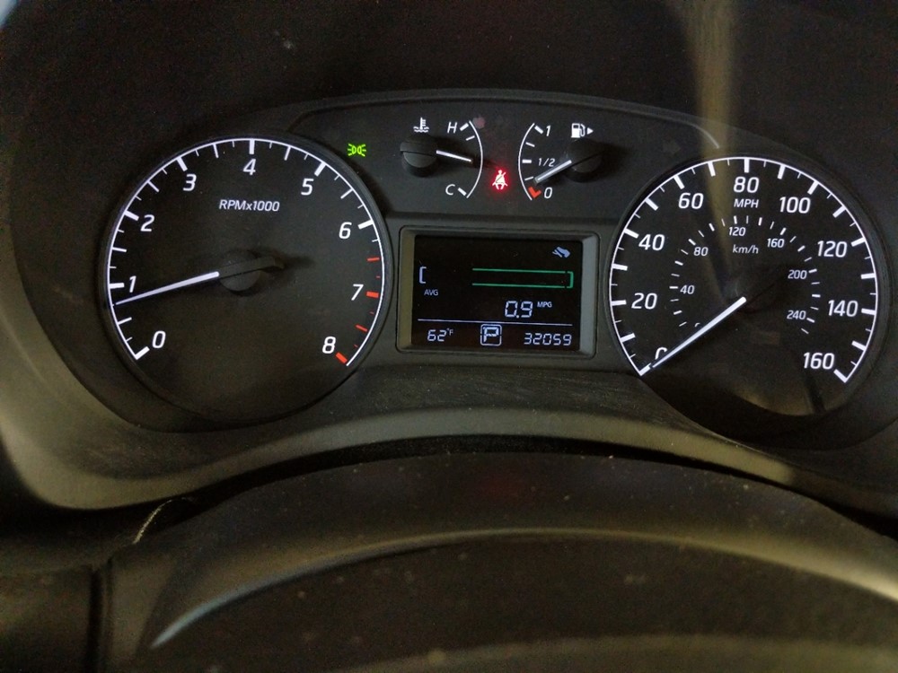 2016 Nissan Sentra - Odometer Close Up
