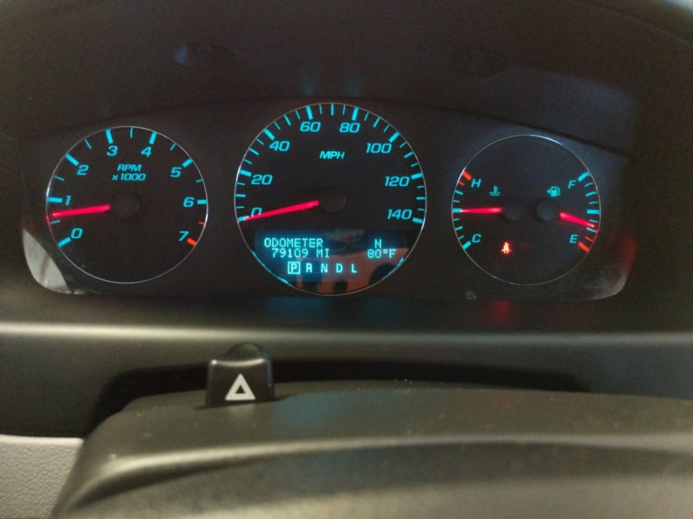 2016 Chevrolet Impala - Odometer Close Up