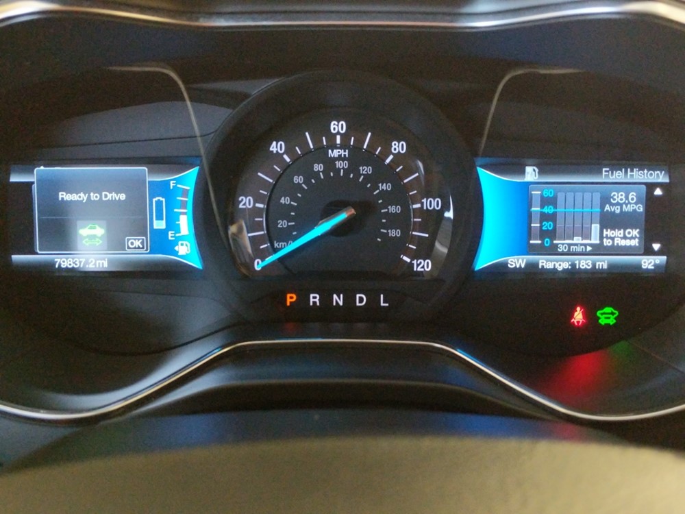 2017 Ford Fusion - Odometer Close Up