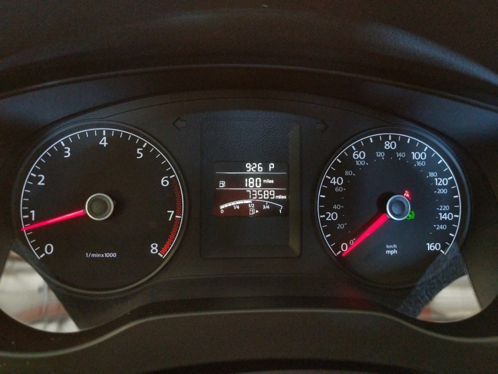 2014 Volkswagen Jetta - Odometer Close Up