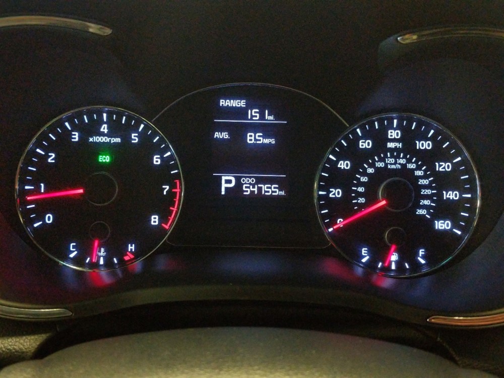 2016 Kia Forte - Odometer Close Up