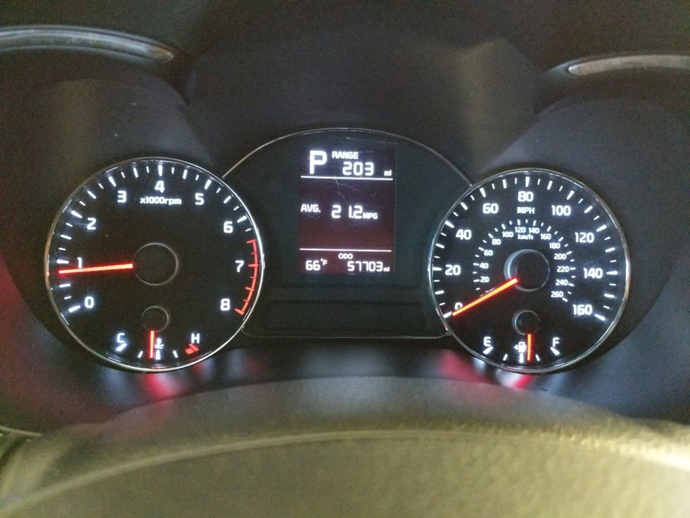 2017 Kia Forte - Odometer Close Up