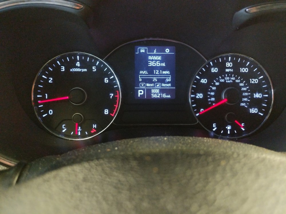 2016 Kia Forte5 - Odometer Close Up