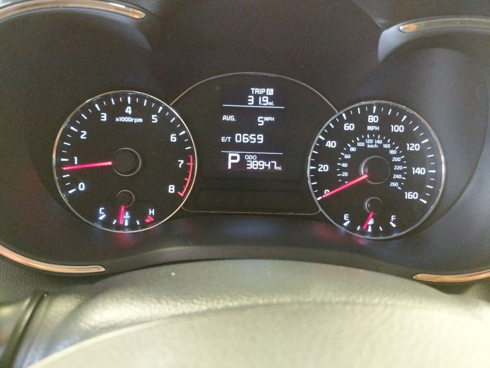 2016 Kia Forte - Odometer Close Up