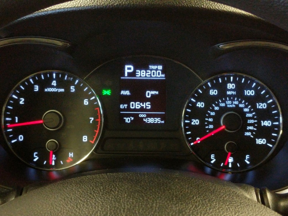 2017 Kia Forte - Odometer Close Up