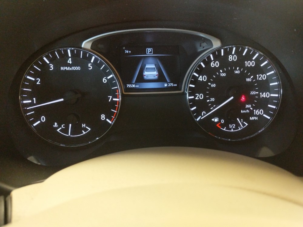 2017 Nissan Altima - Odometer Close Up