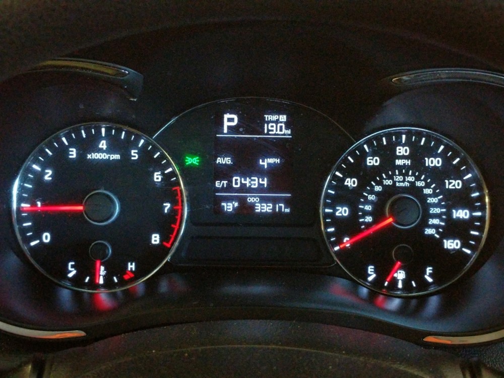 2017 Kia Forte - Odometer Close Up