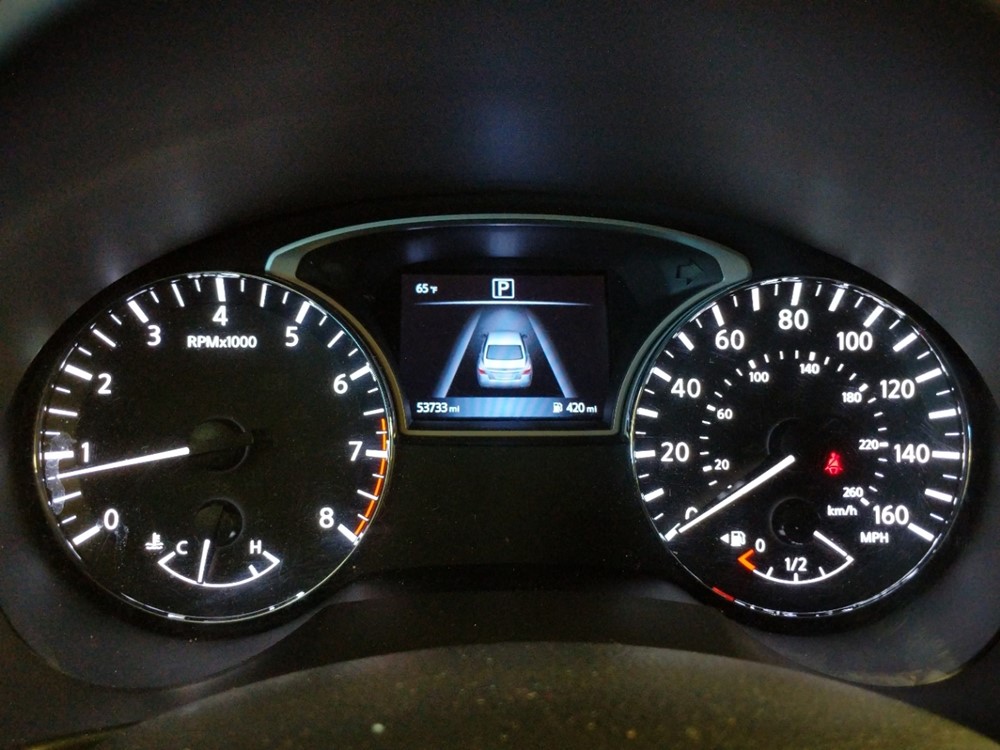 2017 Nissan Altima - Odometer Close Up