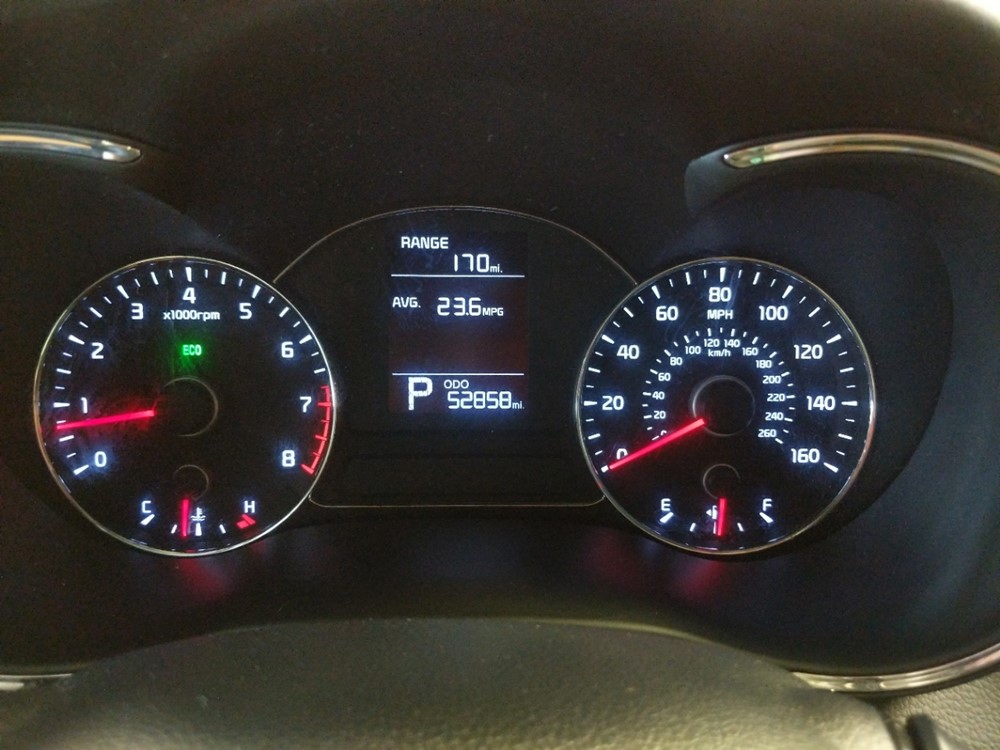 2016 Kia Forte - Odometer Close Up