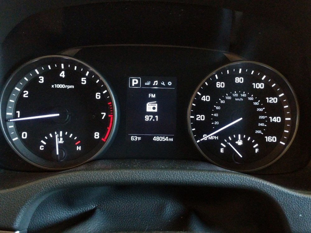 2018 Hyundai Elantra - Odometer Close Up
