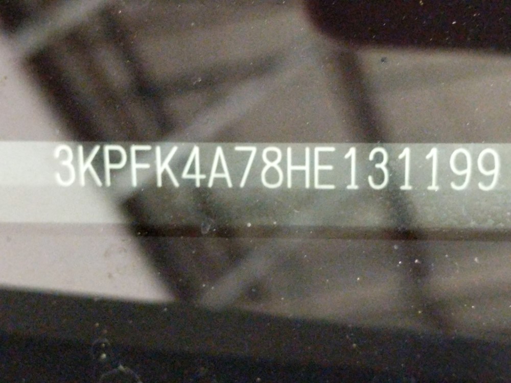 2017 Kia Forte - VIN Plate