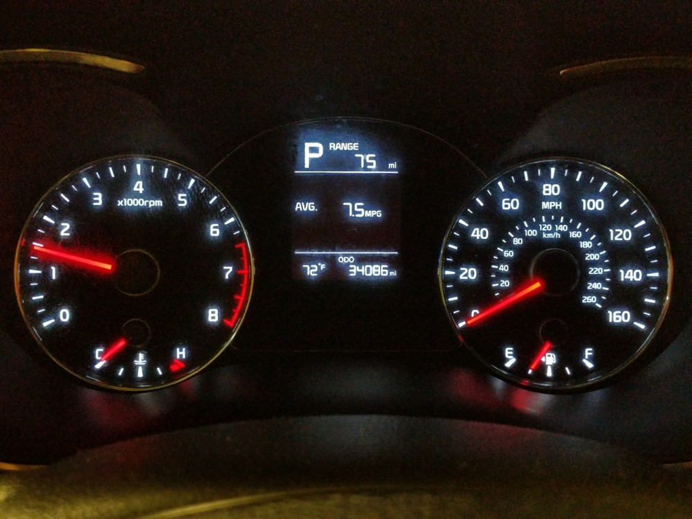2017 Kia Forte - Odometer Close Up