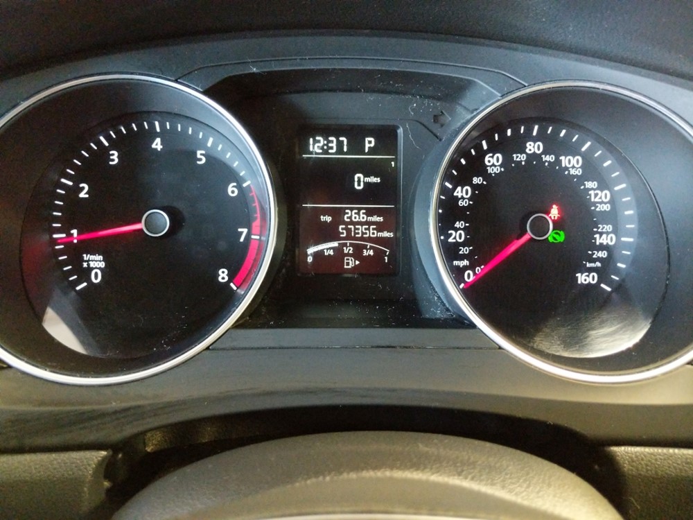 2017 Volkswagen Jetta - Odometer Close Up