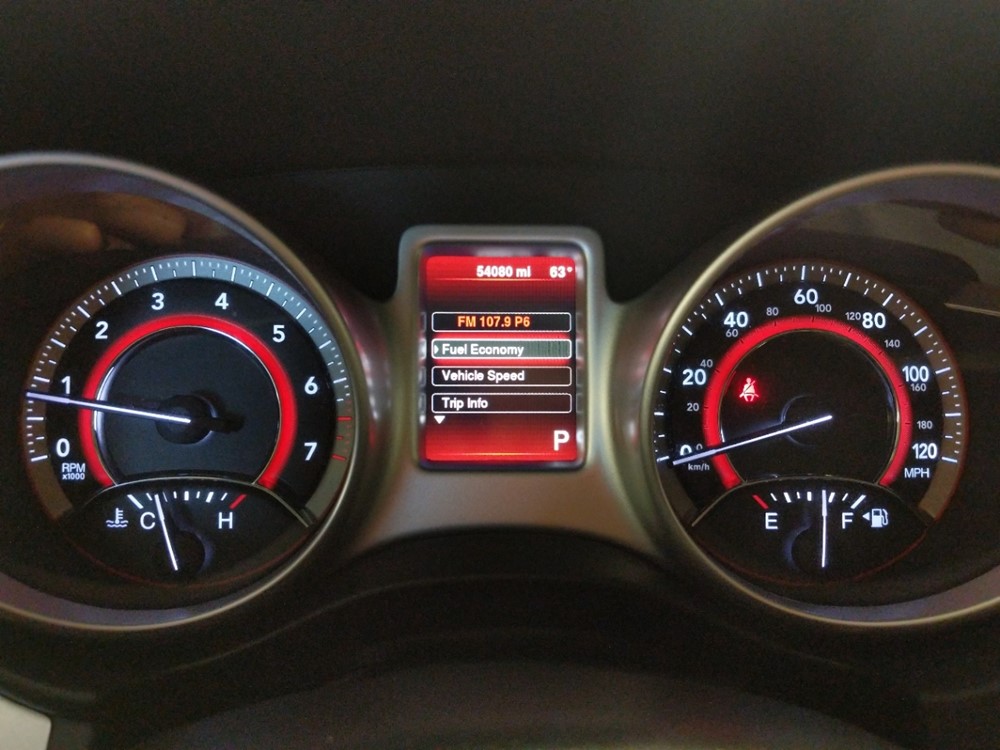 2016 Dodge Journey - Odometer Close Up