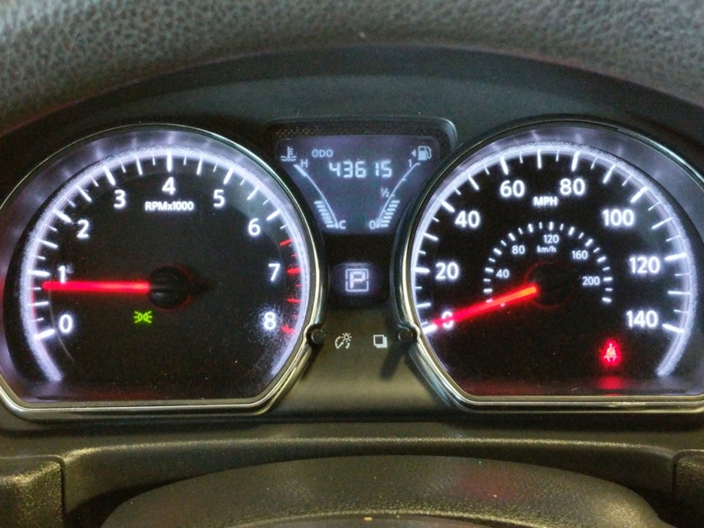 2017 Nissan Versa - Odometer Close Up
