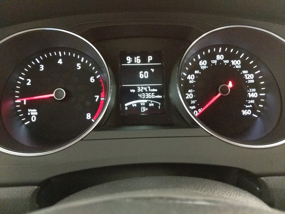 2016 Volkswagen Jetta - Odometer Close Up