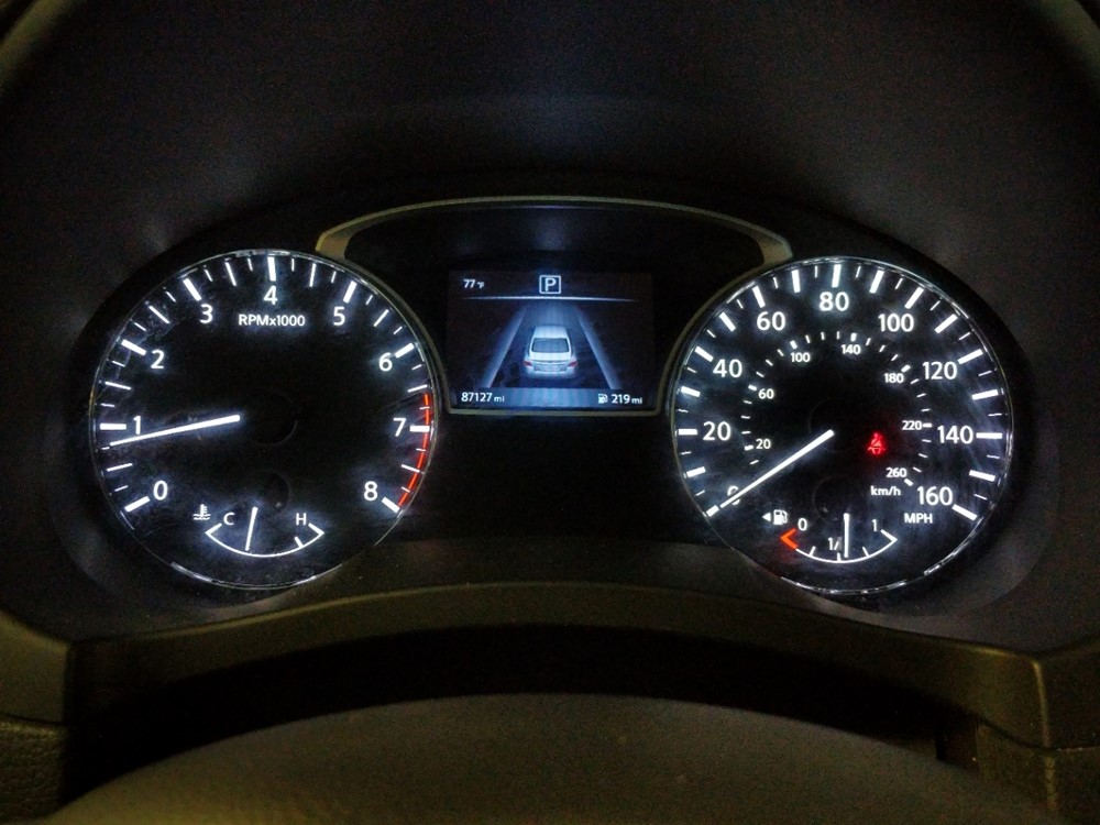2017 Nissan Altima - Odometer Close Up