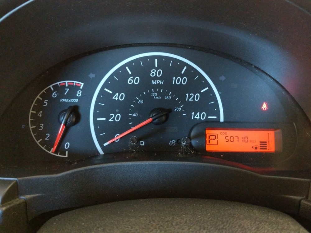 2017 Nissan Versa - Odometer Close Up