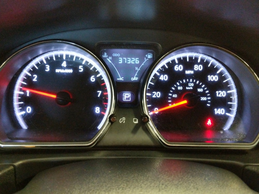 2017 Nissan Versa - Odometer Close Up
