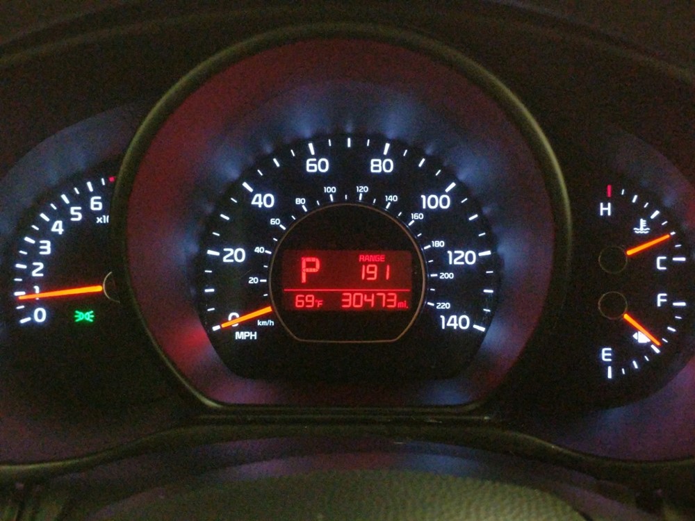 2016 Kia Soul - Odometer Close Up