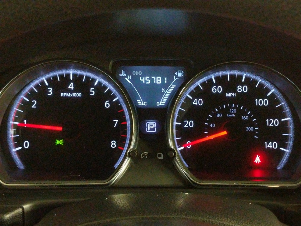 2017 Nissan Versa - Odometer Close Up