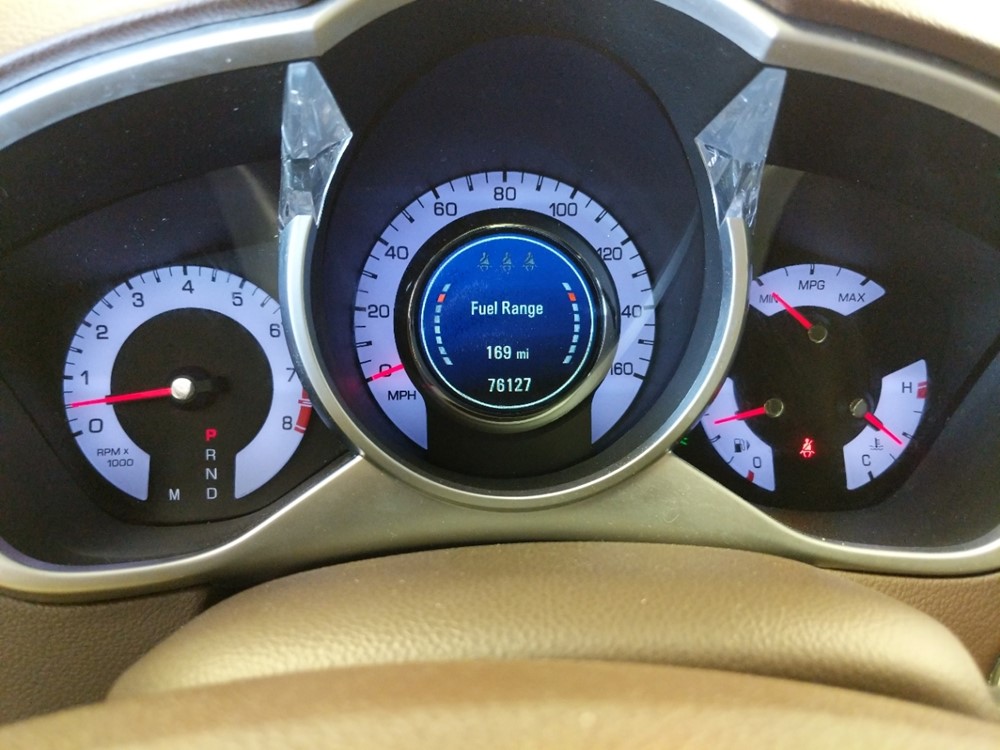 2011 Cadillac SRX - Odometer Close Up
