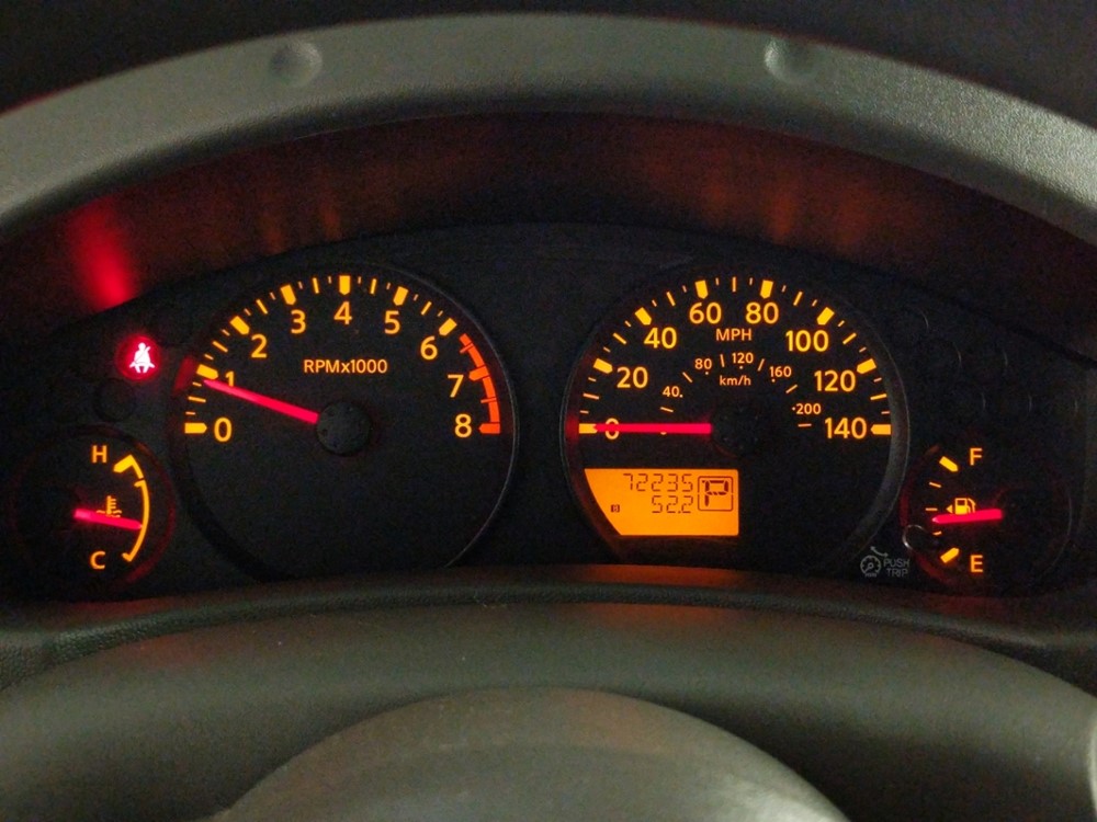 2015 Nissan Frontier - Odometer Close Up
