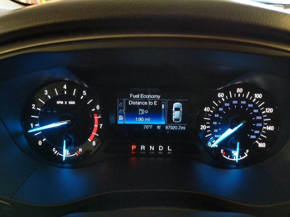 2017 Ford Fusion - Odometer Close Up