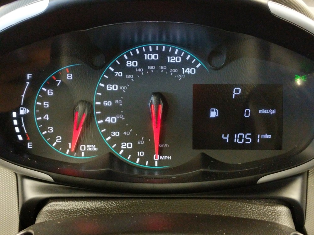 2017 Chevrolet Sonic - Odometer Close Up