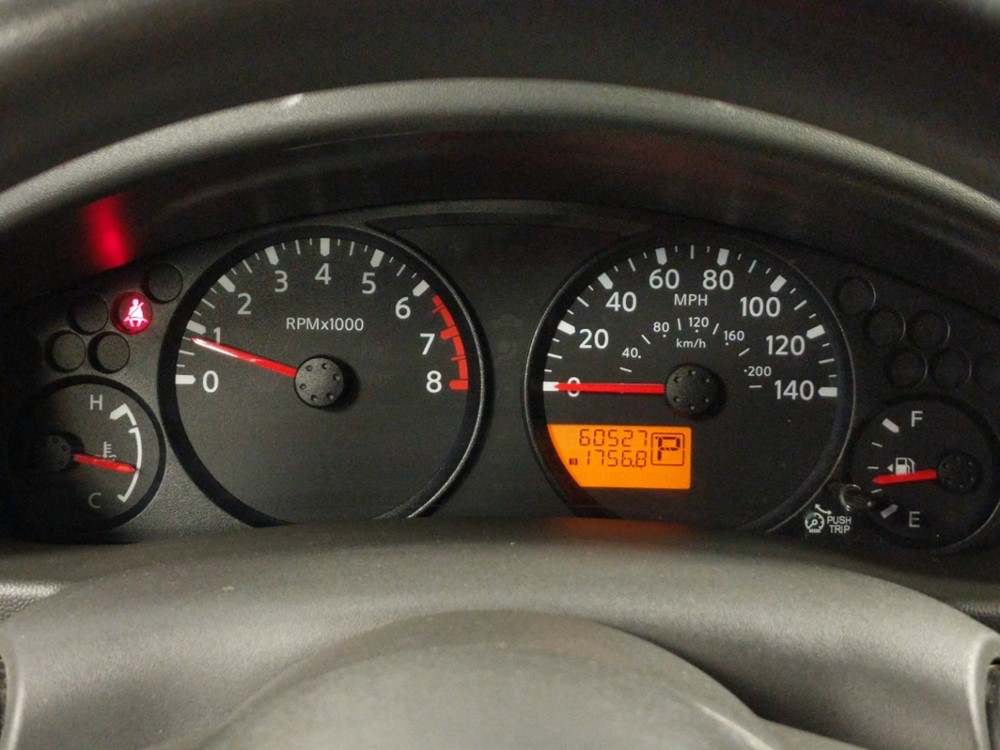 2017 Nissan Frontier - Odometer Close Up